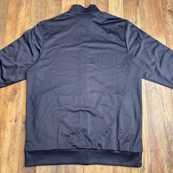 Adidas 3-Stripes Tricot Regular‎ Track Jacket Men's Large Blue Athletic Soccer - Picture 3 of 12